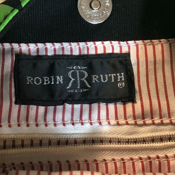 Canvas New York Crossbody Bag Purse Black Green Pink Robin-Ruth Streetwear Art - Picture 5 of 6